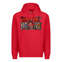 Red barn mom Premium Hoodie - Zillion Design Studio
