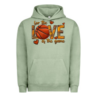 Pigment Oil Green for the love of the game basketball Urban Hoodie - texasbilliewilder