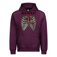 Mauve Wine Radiology Urban Hoodie - RanaPortraitStore