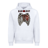White Radiology Urban Hoodie - RanaPortraitStore