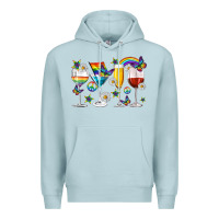 Blue Mist pride lgbtq wine cups and glasses Premium Hoodie - texasbilliewilder