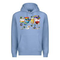 Colony Blue pride lgbtq wine cups and glasses Premium Hoodie - texasbilliewilder