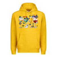 Lemon pride lgbtq wine cups and glasses Premium Hoodie - texasbilliewilder