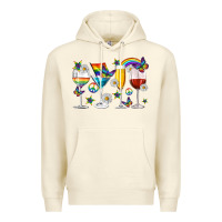 Sandshell pride lgbtq wine cups and glasses Premium Hoodie - texasbilliewilder