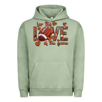 Pigment Oil Green for the love of the game football Urban Hoodie - texasbilliewilder