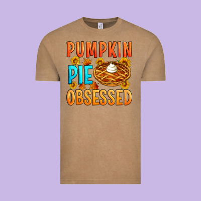 Pumpkin Pie Obsessed Vintage Tee Designed By Artiststas