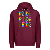 Burgundy pride pride pride Premium Hoodie - texasbilliewilder