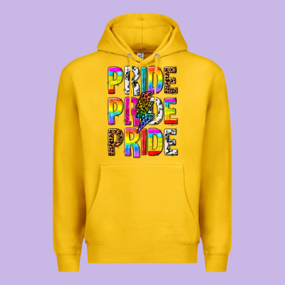Pride Pride Pride Premium Hoodie Designed By Texasbilliewilder