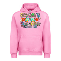Fuchsia Pink school's out for summer teacher life Urban Hoodie - Zillion Design Studio