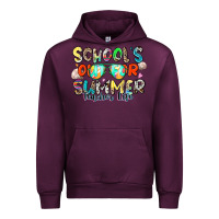 Mauve Wine school's out for summer teacher life Urban Hoodie - Zillion Design Studio
