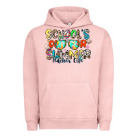 Pigment Salmon school's out for summer teacher life Urban Hoodie - Zillion Design Studio