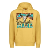 Antique Gold wranglin mama Premium Hoodie - Zillion Design Studio