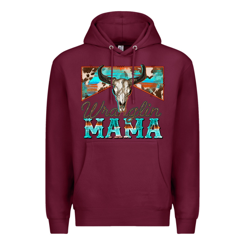 Wranglin Mama Premium Hoodie by Zillion Design Studio | Teevron