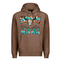 Chestnut wranglin mama Premium Hoodie - Zillion Design Studio