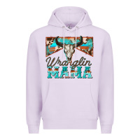 Lilac wranglin mama Premium Hoodie - Zillion Design Studio