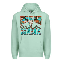 Seafoam wranglin mama Premium Hoodie - Zillion Design Studio