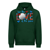 Forest Green for the love of the game hockey Urban Hoodie - texasbilliewilder
