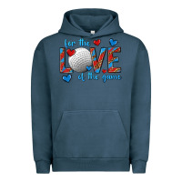 Pigment Midnight Navy for the love of the game hockey Urban Hoodie - texasbilliewilder