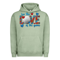 Pigment Oil Green for the love of the game hockey Urban Hoodie - texasbilliewilder