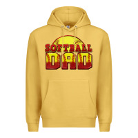 Antique Gold softball dad Premium Hoodie - Zillion Design Studio