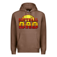 Chestnut softball dad Premium Hoodie - Zillion Design Studio