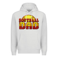 Dove Grey softball dad Premium Hoodie - Zillion Design Studio