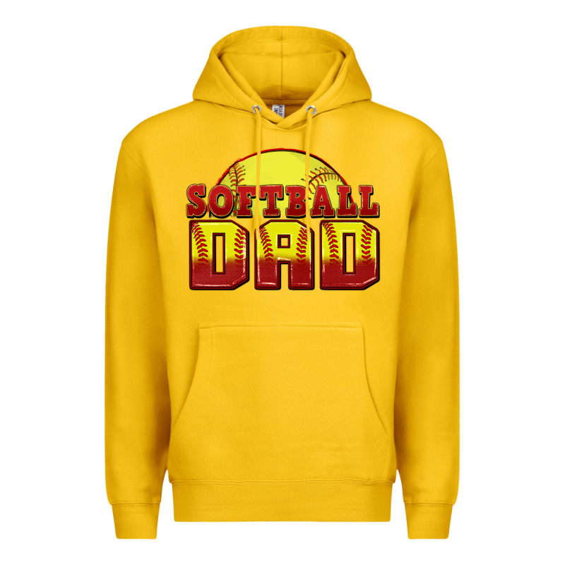 Softball Dad Premium Hoodie by Zillion Design Studio | Teevron