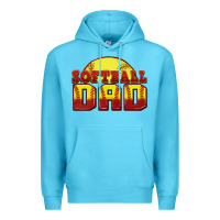 Ocean Blue softball dad Premium Hoodie - Zillion Design Studio