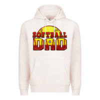 Pale Pink softball dad Premium Hoodie - Zillion Design Studio