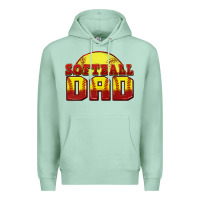 Seafoam softball dad Premium Hoodie - Zillion Design Studio