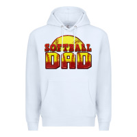 White softball dad Premium Hoodie - Zillion Design Studio