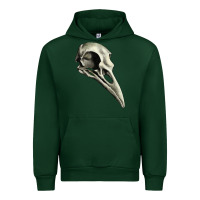 Forest Green Raven Skull Urban Hoodie - RanaPortraitStore