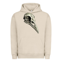 Pigment French Oak Raven Skull Urban Hoodie - RanaPortraitStore