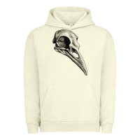 Pigment Pistachio Raven Skull Urban Hoodie - RanaPortraitStore