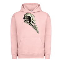 Pigment Salmon Raven Skull Urban Hoodie - RanaPortraitStore