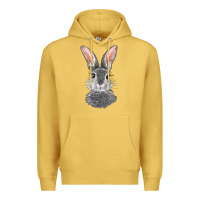 Antique Gold Bunny Face Premium Hoodie - RanaPortraitStore