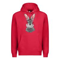 Cardinal Bunny Face Premium Hoodie - RanaPortraitStore