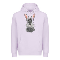Lilac Bunny Face Premium Hoodie - RanaPortraitStore