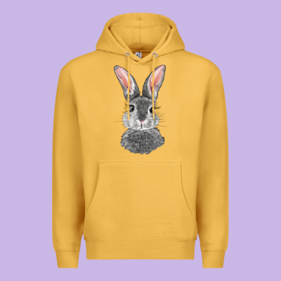 Bunny Face Premium Hoodie Designed By Ranaportraitstore