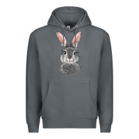 Rock Bunny Face Premium Hoodie - RanaPortraitStore
