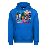 Cobalt resting nurse face Urban Hoodie - Zillion Design Studio