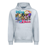 Heather Grey resting nurse face Urban Hoodie - Zillion Design Studio