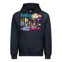 Navy resting nurse face Urban Hoodie - Zillion Design Studio