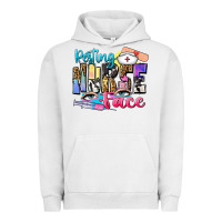 Pigment Lunar Rock resting nurse face Urban Hoodie - Zillion Design Studio