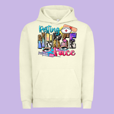 Resting Nurse Face Urban Hoodie Designed By Zillion Design Studio