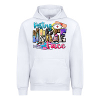 White resting nurse face Urban Hoodie - Zillion Design Studio