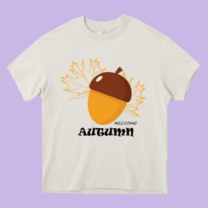 Welcome Autumn Heavy Core Tee Designed By Bettercallsaul