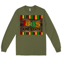 Army Green 1865 juneteenth tumbler Long Sleeve Tee - BarkalooDesign