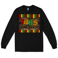Black 1865 juneteenth tumbler Long Sleeve Tee - BarkalooDesign