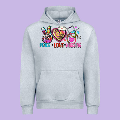 Peace Love Nursing Urban Hoodie Designed By Zillion Design Studio